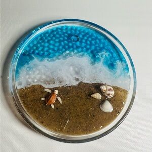 Beach-Themed Resin Trinket Dish